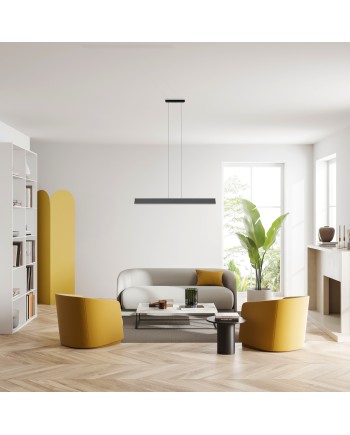 HANOK * LÁMPARA LINEAL LED 38W 4000K 110º NEGRA